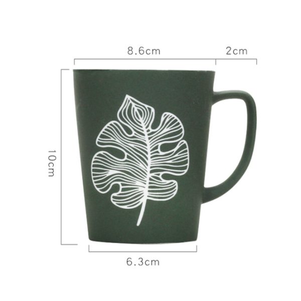 Large Capacity Simple Modern Creative Mug With Lid And Spoon