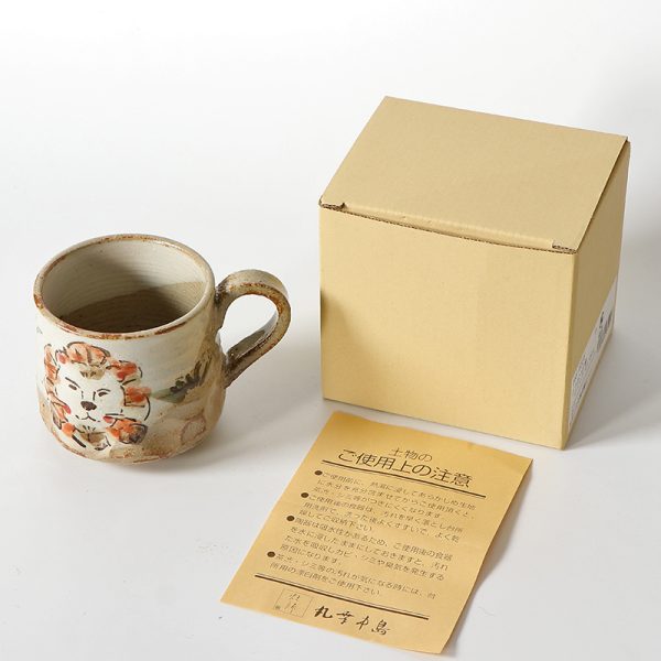 Hand Drawn Animal Pattern Mug Japanese Style