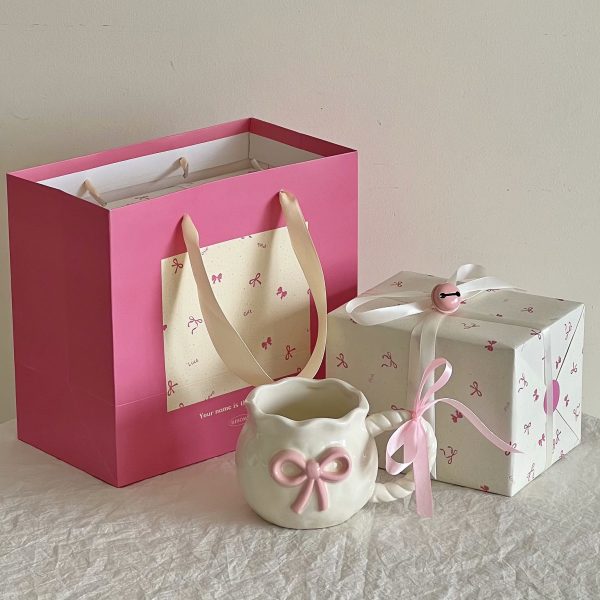 Irregular Cute Cherry Art Mug Gift Ceramic Cup