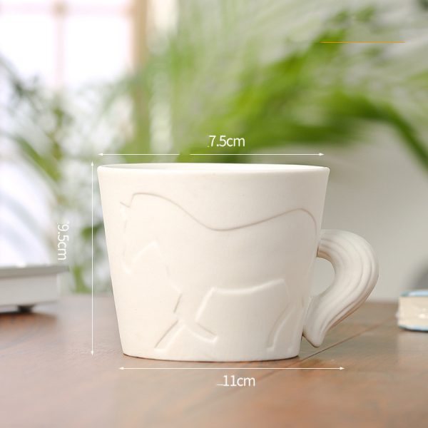 Ceramic Mug Animal Pattern Water Cup Milk Juice Cup Creative Coffee Cup