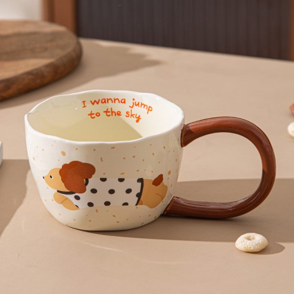 Protective Puppy Mug Cartoon Big Ear Ceramic Cup