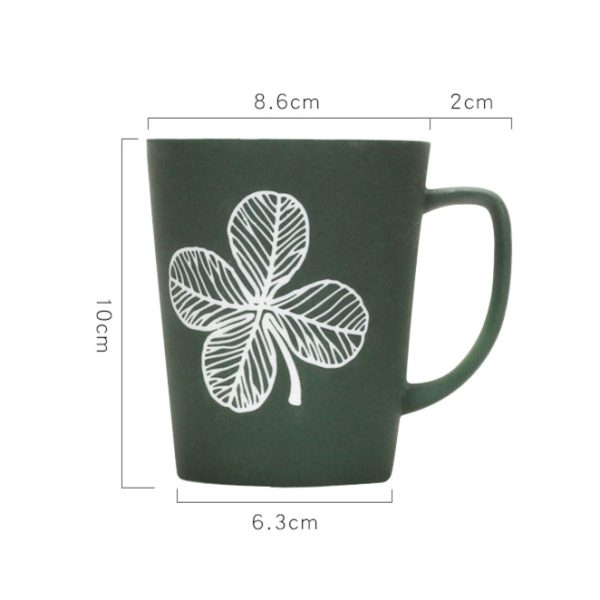 Large Capacity Simple Modern Creative Mug With Lid And Spoon