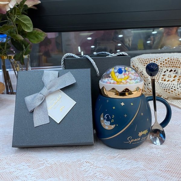 Happy Planet Korean Mug With Spoon Screw