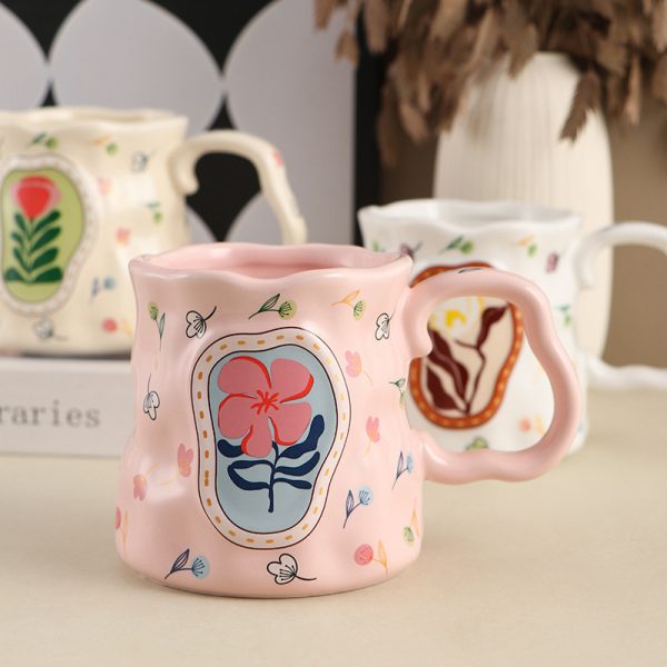 Creative Ceramic Mug Ladies Milk Breakfast Cup