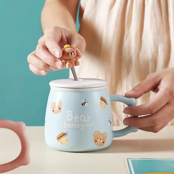 Practical Gift Cartoon Ceramic Mug Set