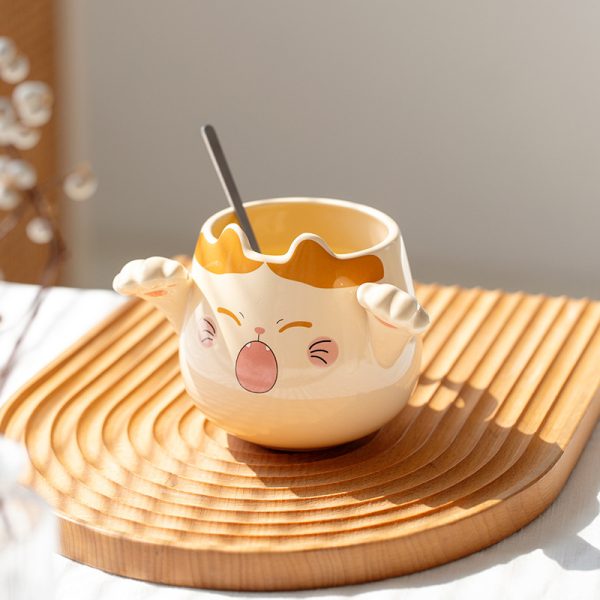 Creative Ceramic Mug Cute Girls Household