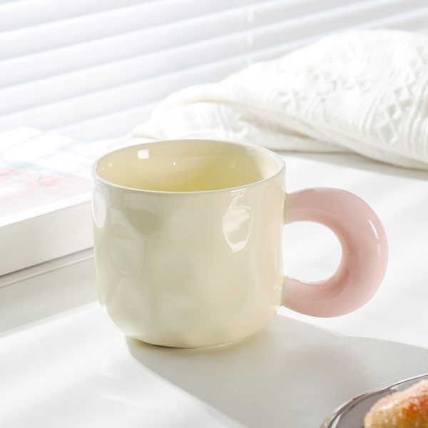 Cute Girl Good-looking Ceramic With Cover Spoon Mug