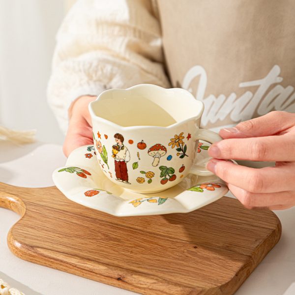 Cartoon Porcelain Mug Couple Suit Cute Gift Box
