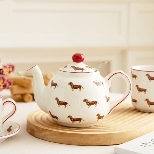 British Strainer Teapot Mug Cup And Saucer Three-piece Set