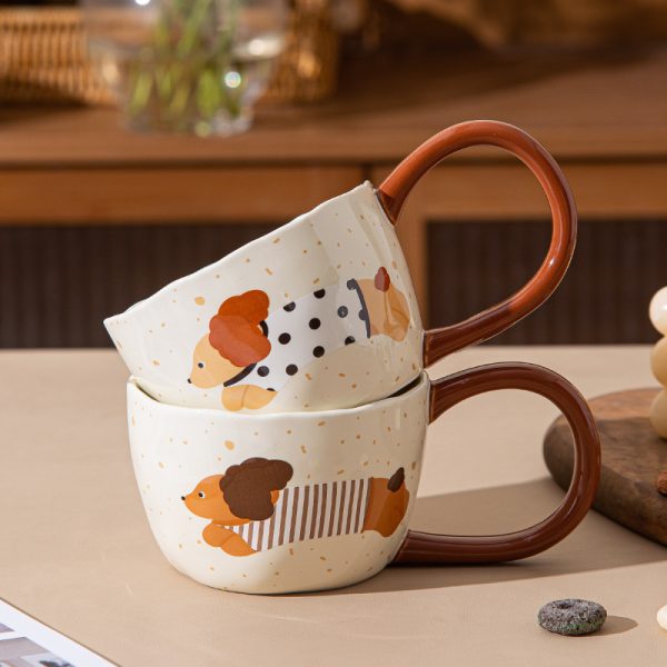 Protective Puppy Mug Cartoon Big Ear Ceramic Cup