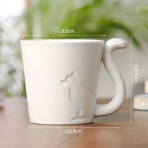 Ceramic Mug Animal Pattern Water Cup Milk Juice Cup Creative Coffee Cup