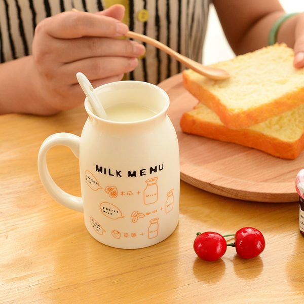 Ceramic Mug Creative Breakfast Office Couple Cup