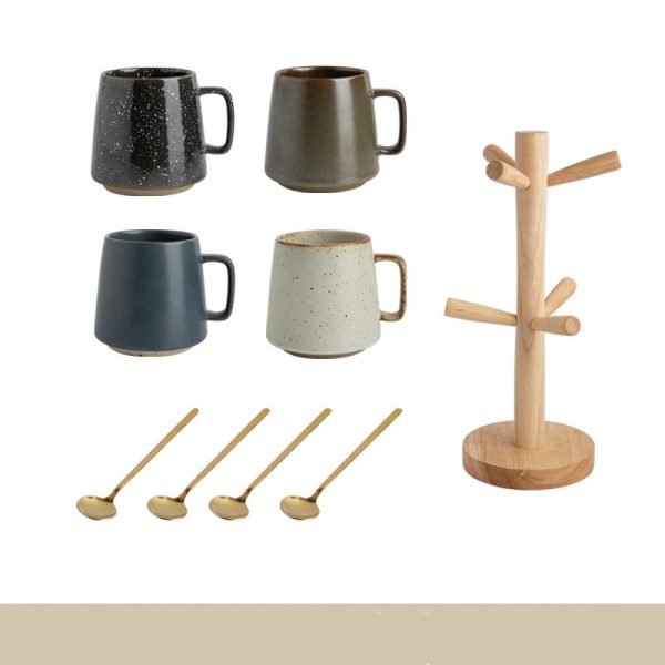 Niche Retro Style Japanese Stoneware Mug