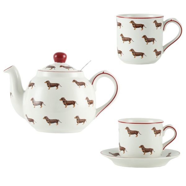 British Strainer Teapot Mug Cup And Saucer Three-piece Set