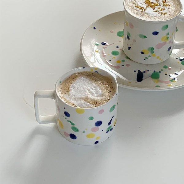 Color Contrast Color Splatter Tableware Mug Coffee Cup
