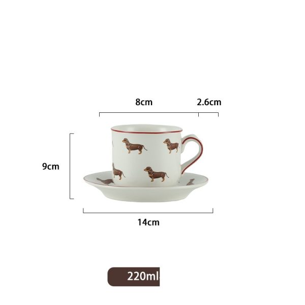 British Strainer Teapot Mug Cup And Saucer Three-piece Set