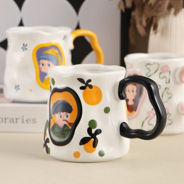 European Famous Painting Mug Renaissance Creative Ceramic Cup