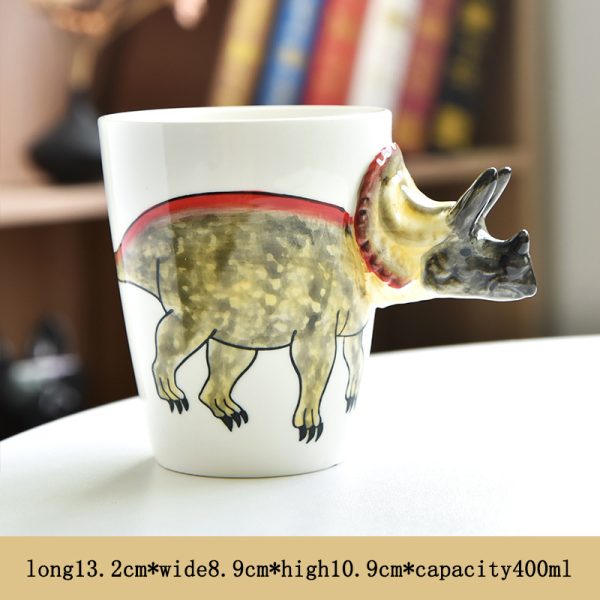 3D Thermal Transfer Dinosaur Modeling Animal Ceramic Mug