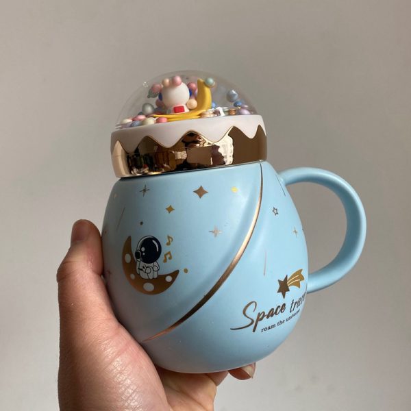 Happy Planet Korean Mug With Spoon Screw