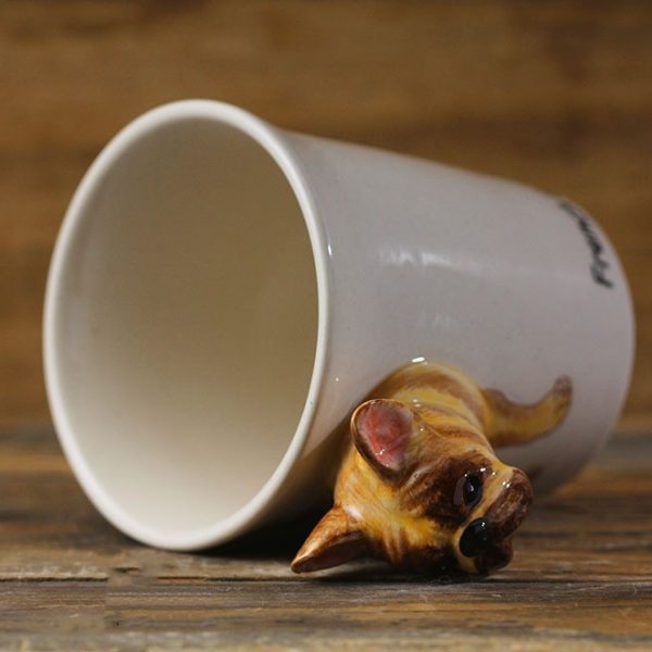Thailand Hand Painted Animal Mug