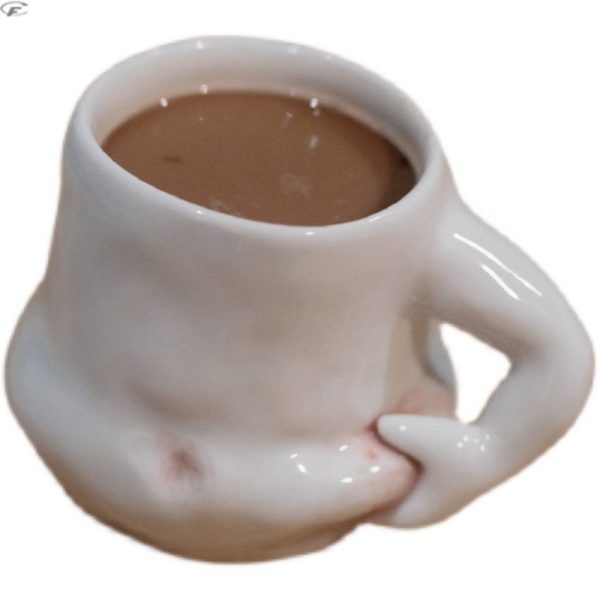 Mug With Belly Meat Net Red Coffee Cup