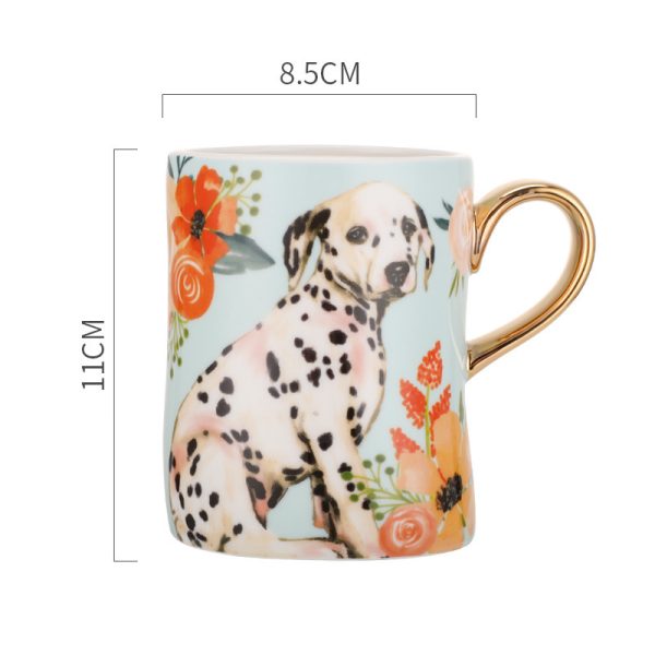 Ceramic Dog Mug Cartoon Household Single