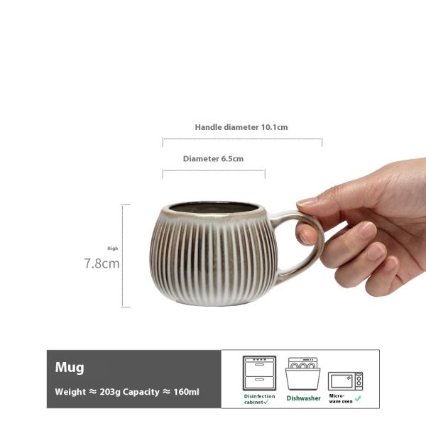 Creative American Embossed Ceramic Mug