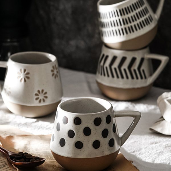 Hand Painted Mug Creative Personality Water Cup Stoneware