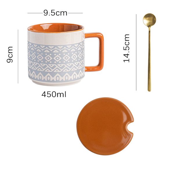 Oatmeal Breakfast Large Capacity Frosted American Retro Mug