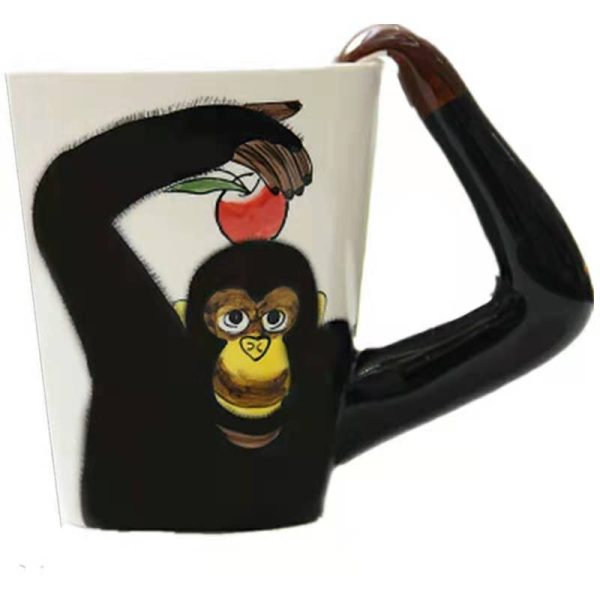 3D Animal Cup Mug Hand Drawn Ceramic Cup