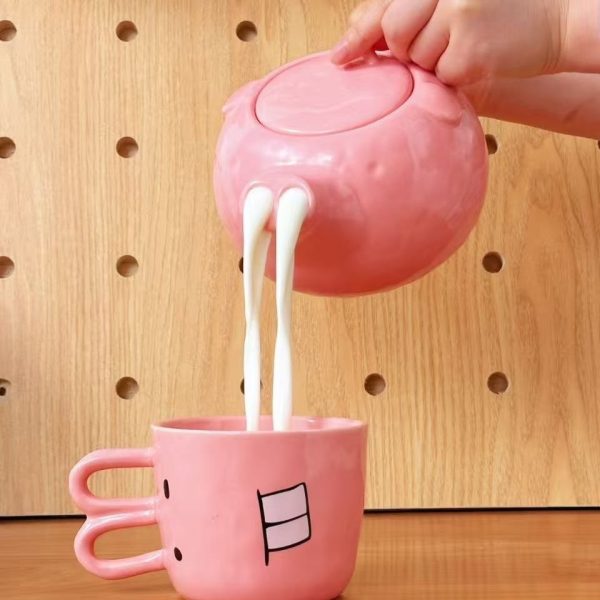 Piggy Teapot Nose Creative Ceramic Mug Household