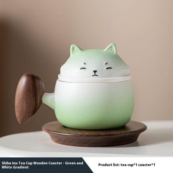 Shiba Inu Mug Ceramic Tea Separation Cup