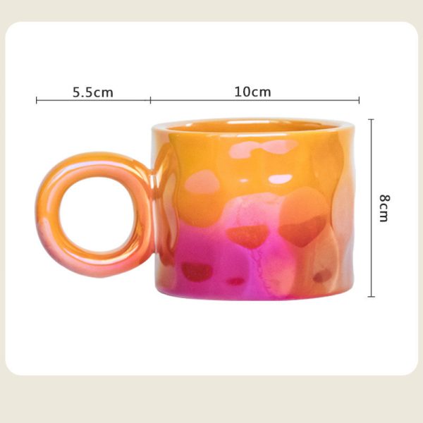 Mug Light Luxury Electroplated Ceramic Coffee Cup
