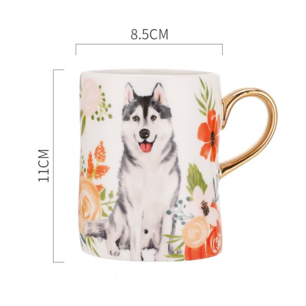 Ceramic Dog Mug Cartoon Household Single