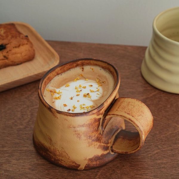 Retro Stoneware Glaze Kiln Ceramic Mug