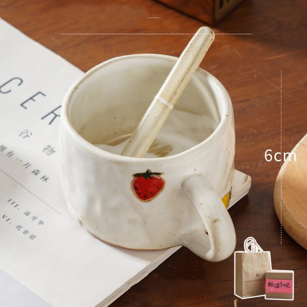 Hand-kneaded Japanese-style Ceramic Cute Mug