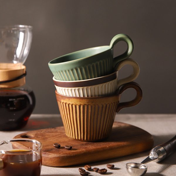 Stoneware Coffee Cup Household Vintage Mug