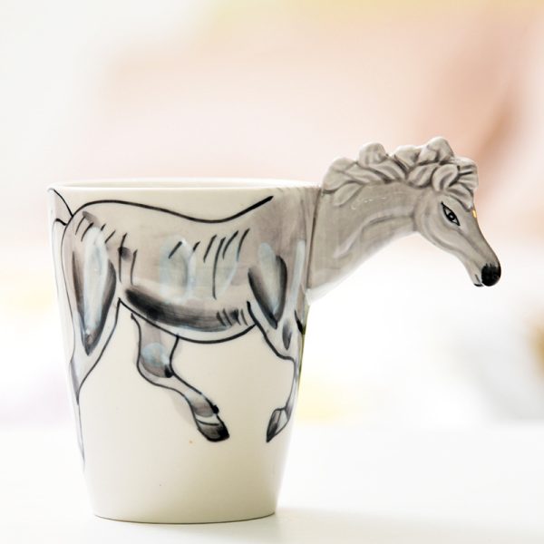 3D Animal Cup Mug Hand Drawn Ceramic Cup