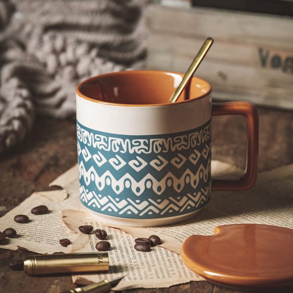 Oatmeal Breakfast Large Capacity Frosted American Retro Mug