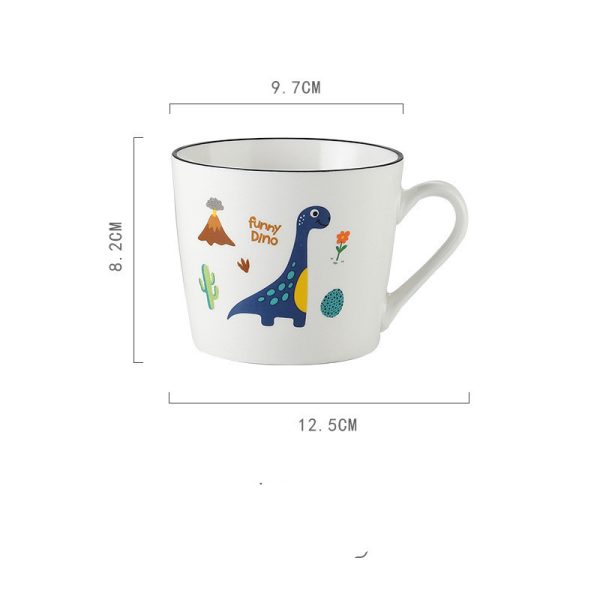 Creative Household Cartoon Dinosaur Ceramic Mug For Men And Women
