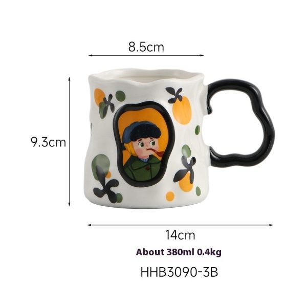 European Famous Painting Mug Renaissance Creative Ceramic Cup