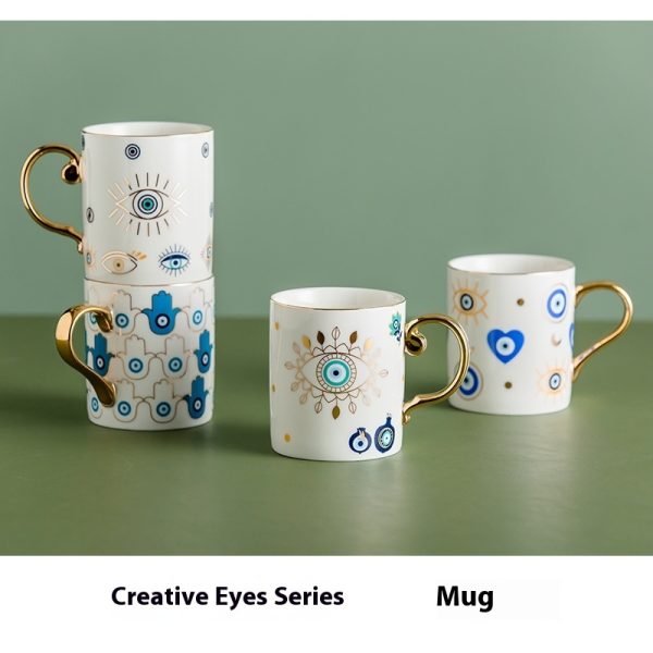 Nordic Light Luxury Ceramic Couple Mug Water Cup