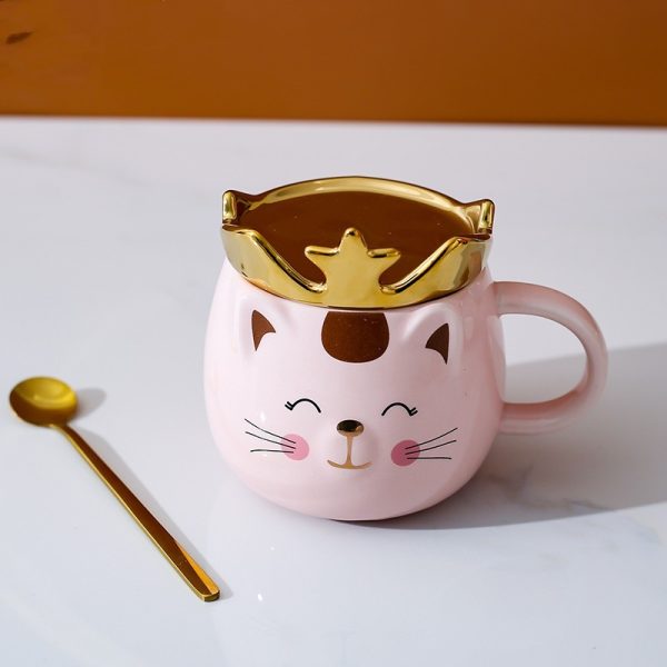 Cute Cat Mug Cartoon Ceramic Cup Couple Men's And Women's