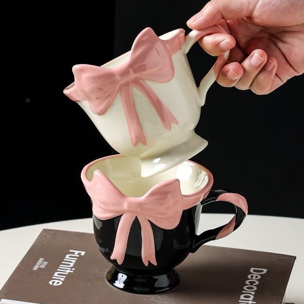 Original Design Girl Heart Bow Mug