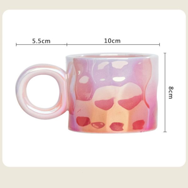 Mug Light Luxury Electroplated Ceramic Coffee Cup