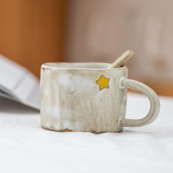 Hand-kneaded Japanese-style Ceramic Cute Mug