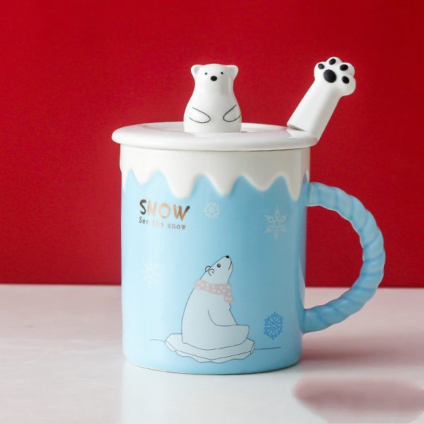 Creative Cute Polar Bear Ceramic Mug