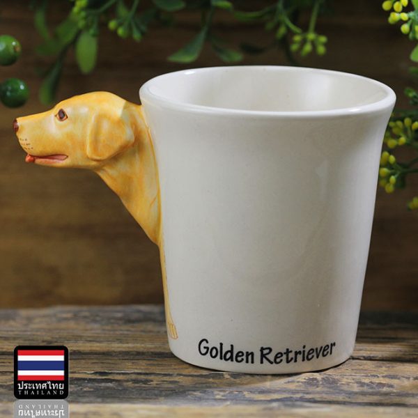 Hand Drawn Animal Mug Golden Retriever Ceramic Cup