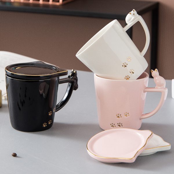 Fashionable Cute Cat Cartoon Ceramic Mug