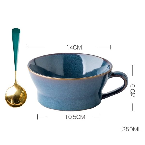 Retro Large Caliber Creative Breakfast Mug